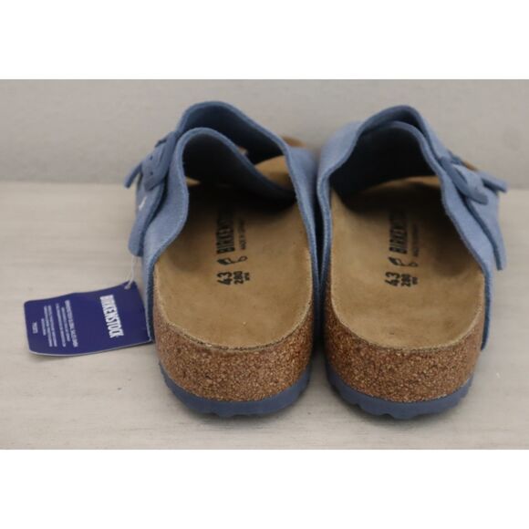 Birkenstock 1026812 Men's Sz 10 Elemental Blue Suede Zurich Slip-On Sandals - Picture 3 of 13